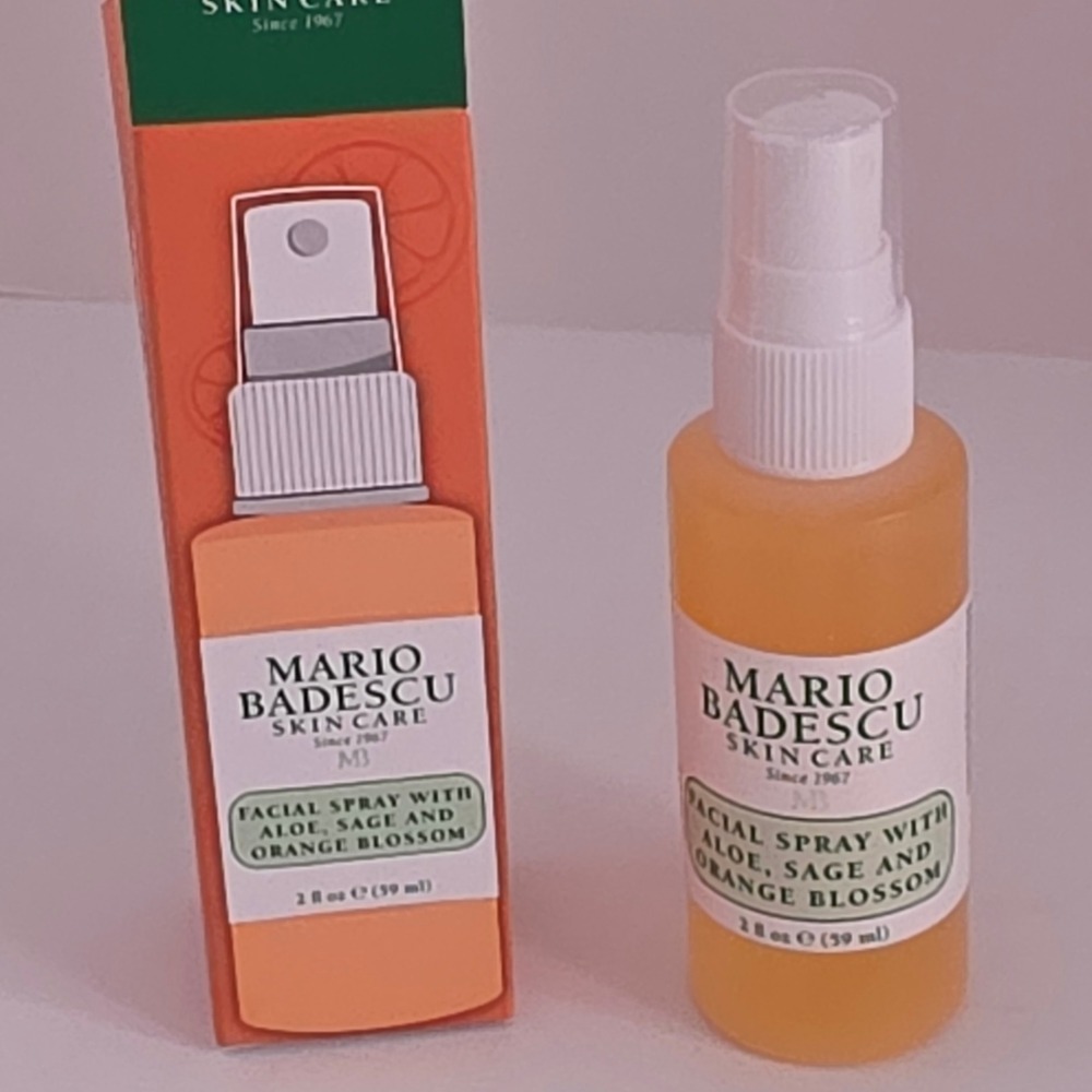 Mario Badescu Facial Spray Aloe Sage and Orange Blossom 2oz Travel Mist
